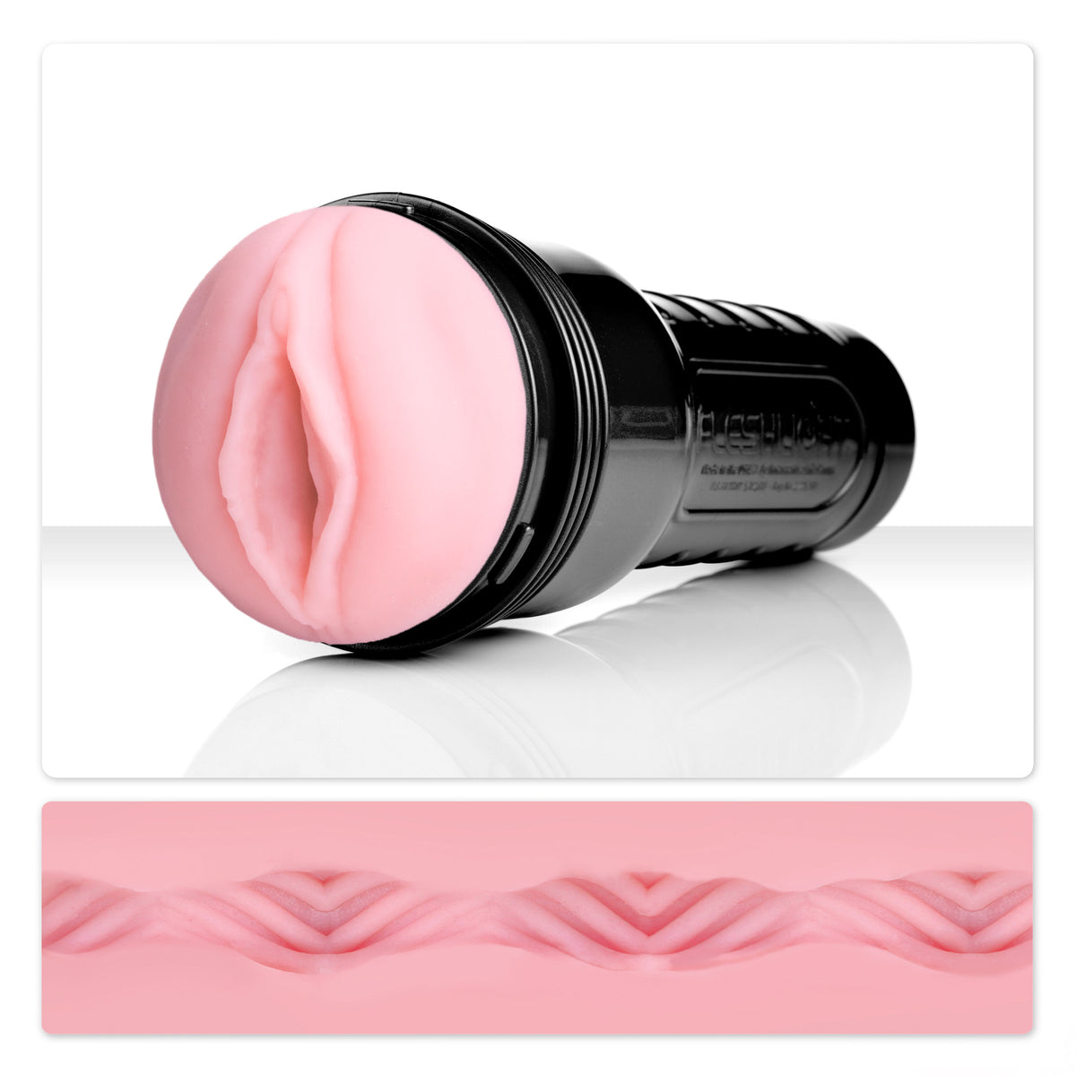 Fleshlight Pink Lady Vortex – SuperSkin Textured Male Masturbator Pink > Sex Toys For Men > Masturbators > Manual