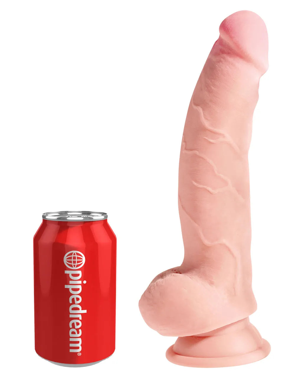 Pipedream King Cock Plus 8 Inch Triple Density Fat Cock with Balls Dildo > Dildos > Realistic Dildos