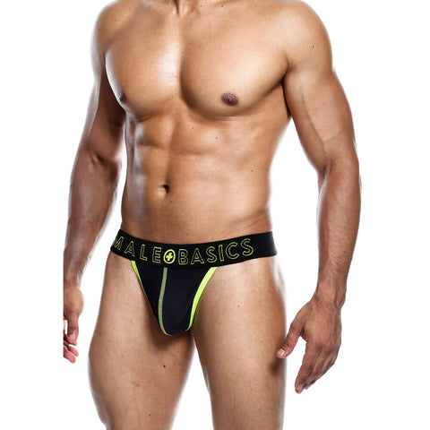 Male Basics Neon Thong (Yellow) – Men's Underwear > Sexy Briefs > Male