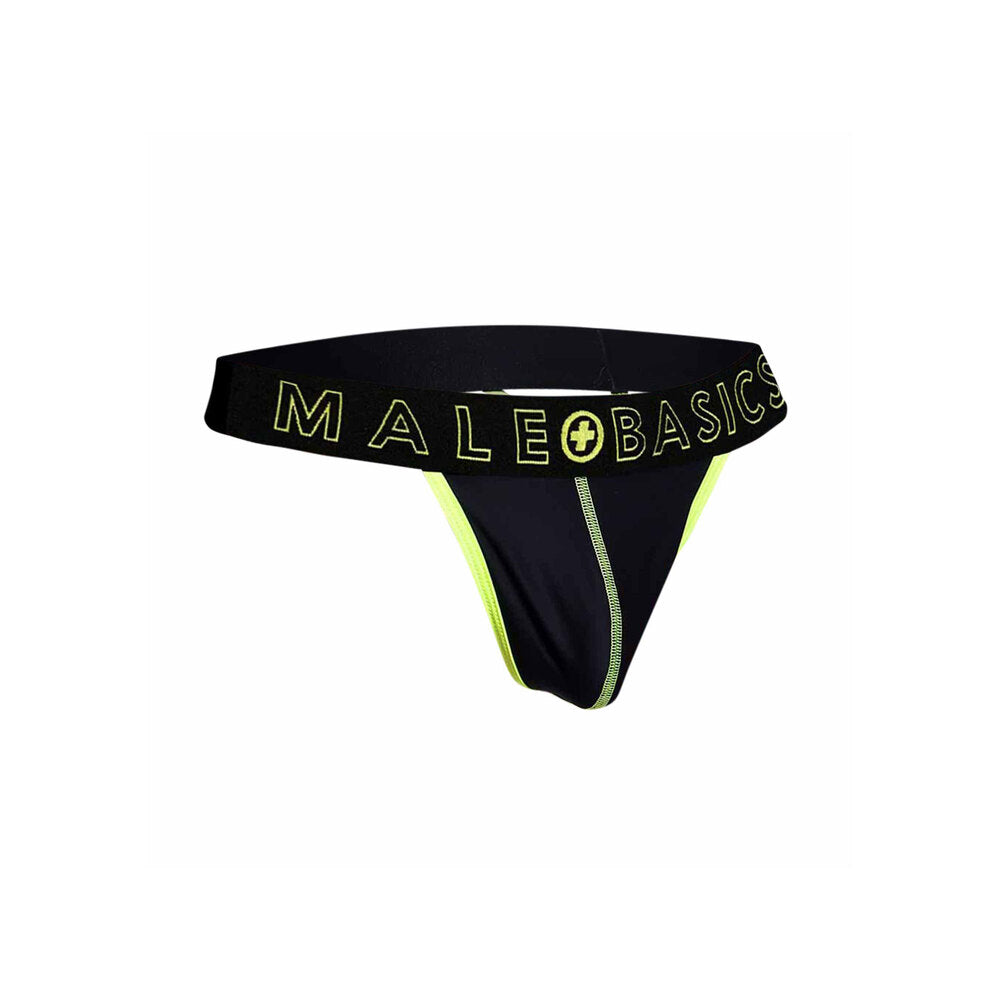Male Basics Neon Thong (Yellow) – Men's Underwear > Sexy Briefs > Male