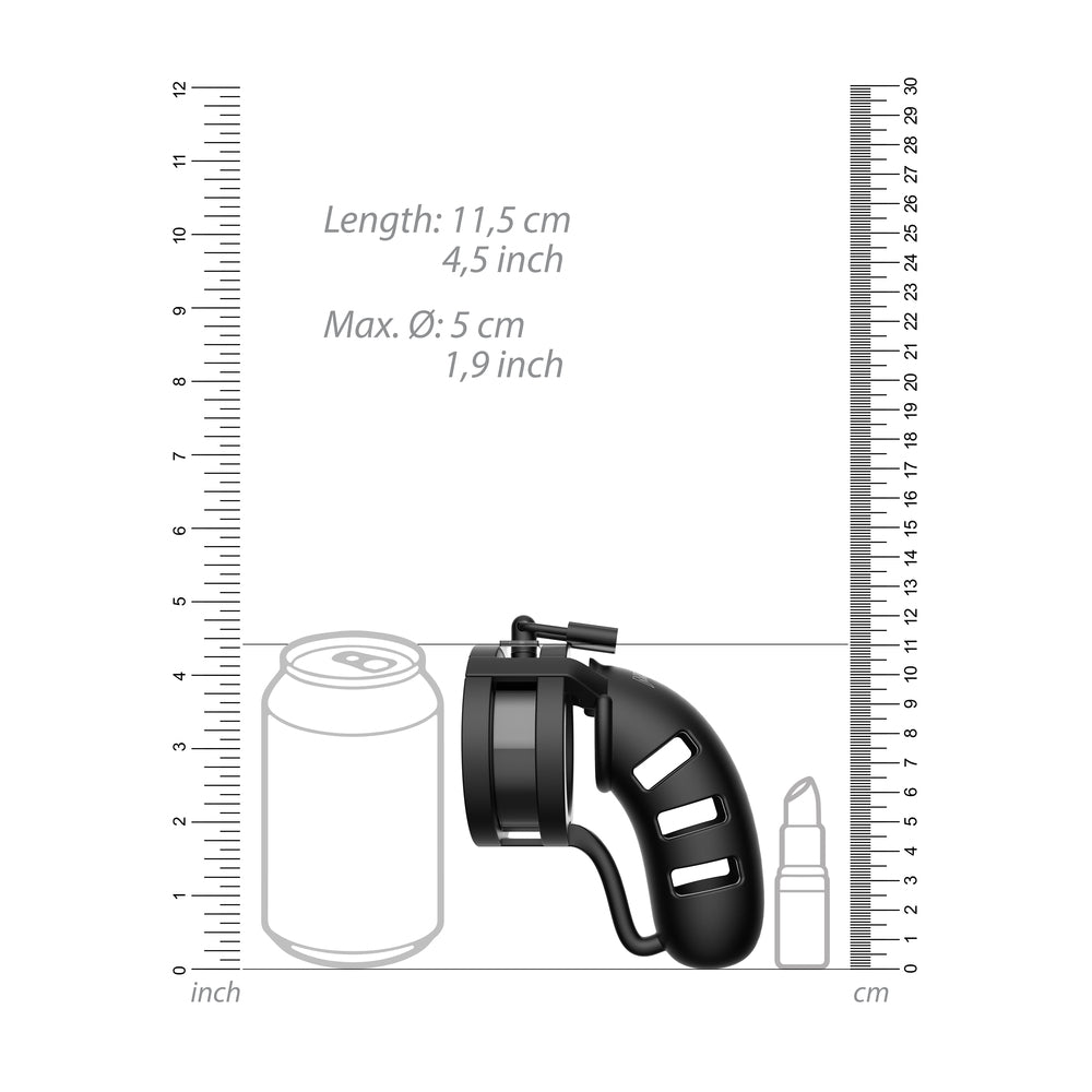Man Cage 19 Male 4.5 Inch Chastity Cage With Ball Splitter > Bondage Gear > Male Chastity