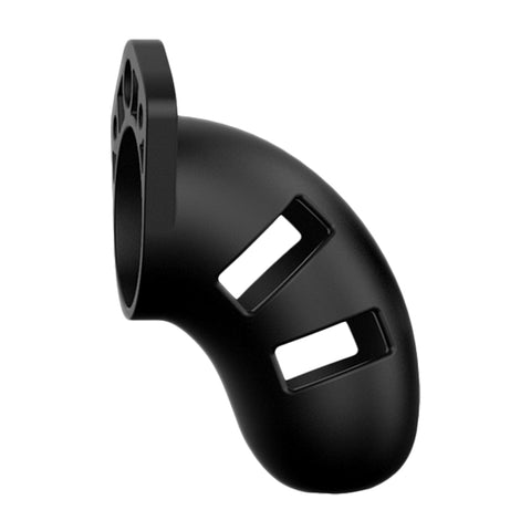 Man Cage 20 Male 3.5 Inch Black Silicone Chastity Cage > Bondage Gear > Male Chastity