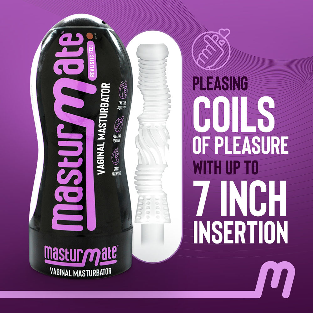 Masturmate Mocha Realistic Male Masturbator – Vaginal Stroker with Ergonomic Design > Sex Toys For Men > Masturbators > Manual