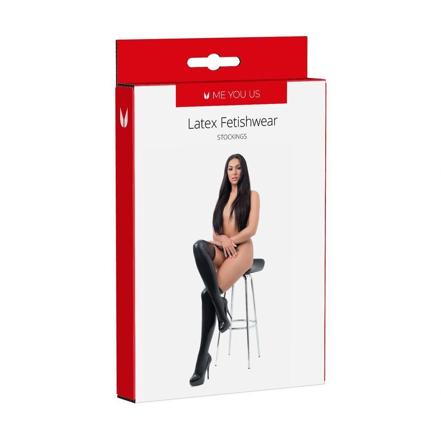 Me You Us Latex Fetishwear Stockings – Shiny Latex Lingerie Accessories > Latex > Female