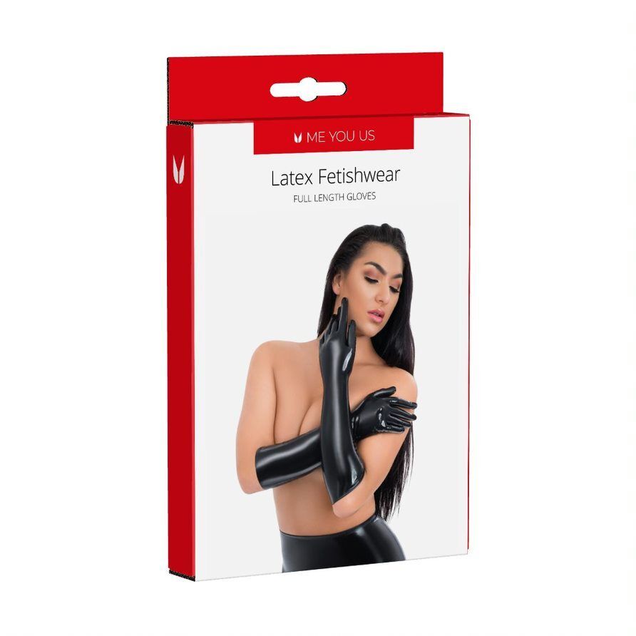 Me You Us Latex Full-Length Gloves (Black) – Fetishwear Gloves > Clothes > Womens Latex
