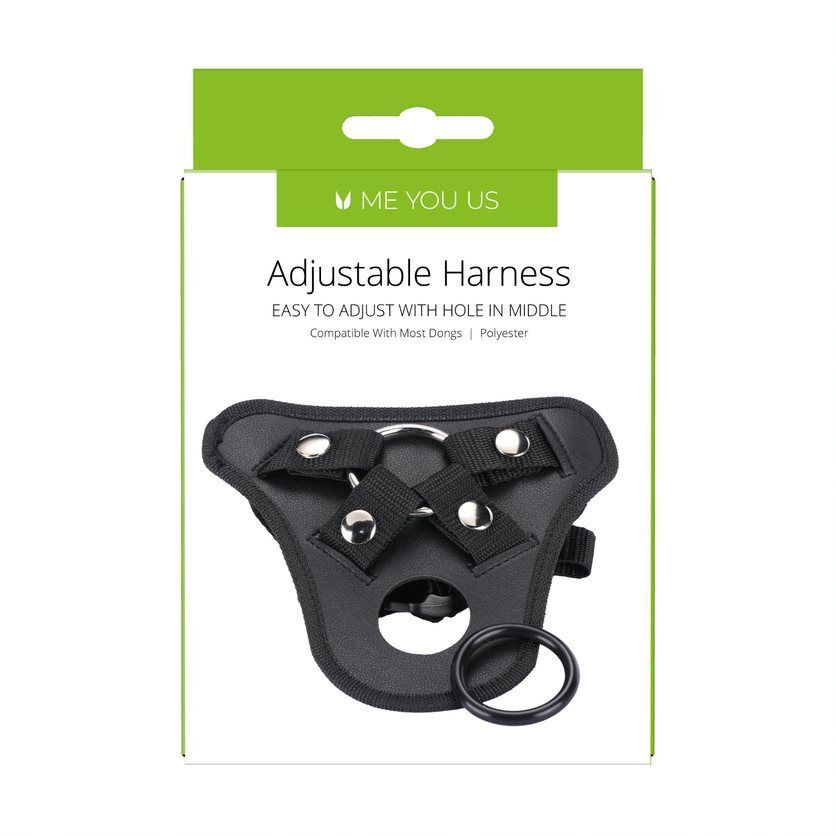 Me You Us Adjustable Harness Black > Realistic Dildos and Vibes > Strap On Harnesses
