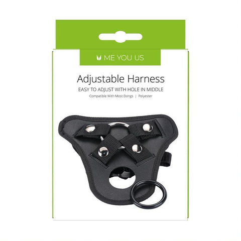 Me You Us Adjustable Harness Black > Realistic Dildos and Vibes > Strap On Harnesses