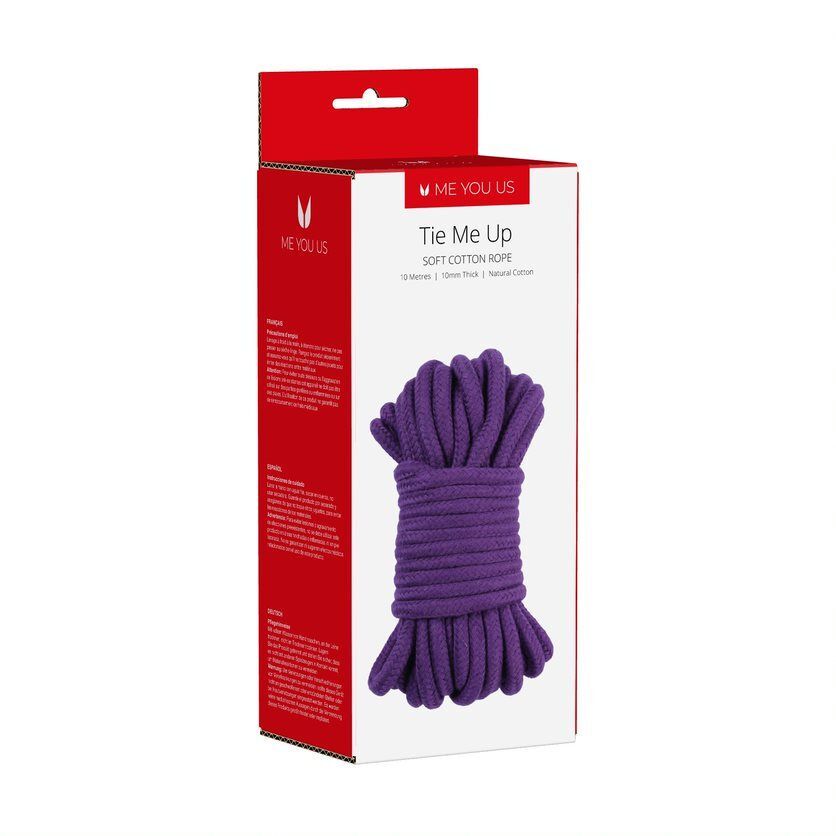 Me You Us Tie Me Up Soft Cotton Rope 10 Metres Purple Rope
