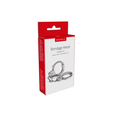 Me You Us Premium Heavy Duty Metal Bondage Handcuffs > Bondage Gear > Handcuffs