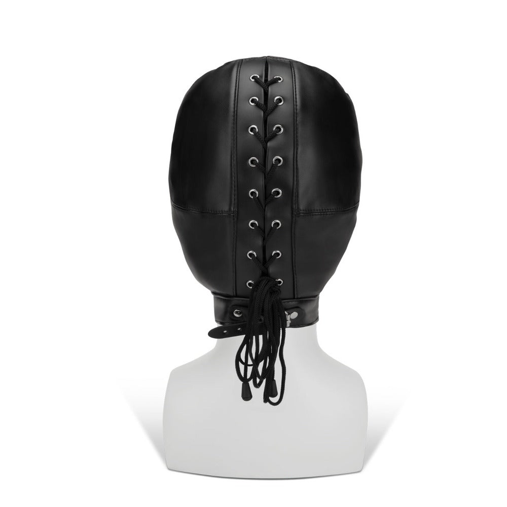 Me You Us Black Hood With Eyes Nose Mouth > Bondage Gear > Bondage Hoods