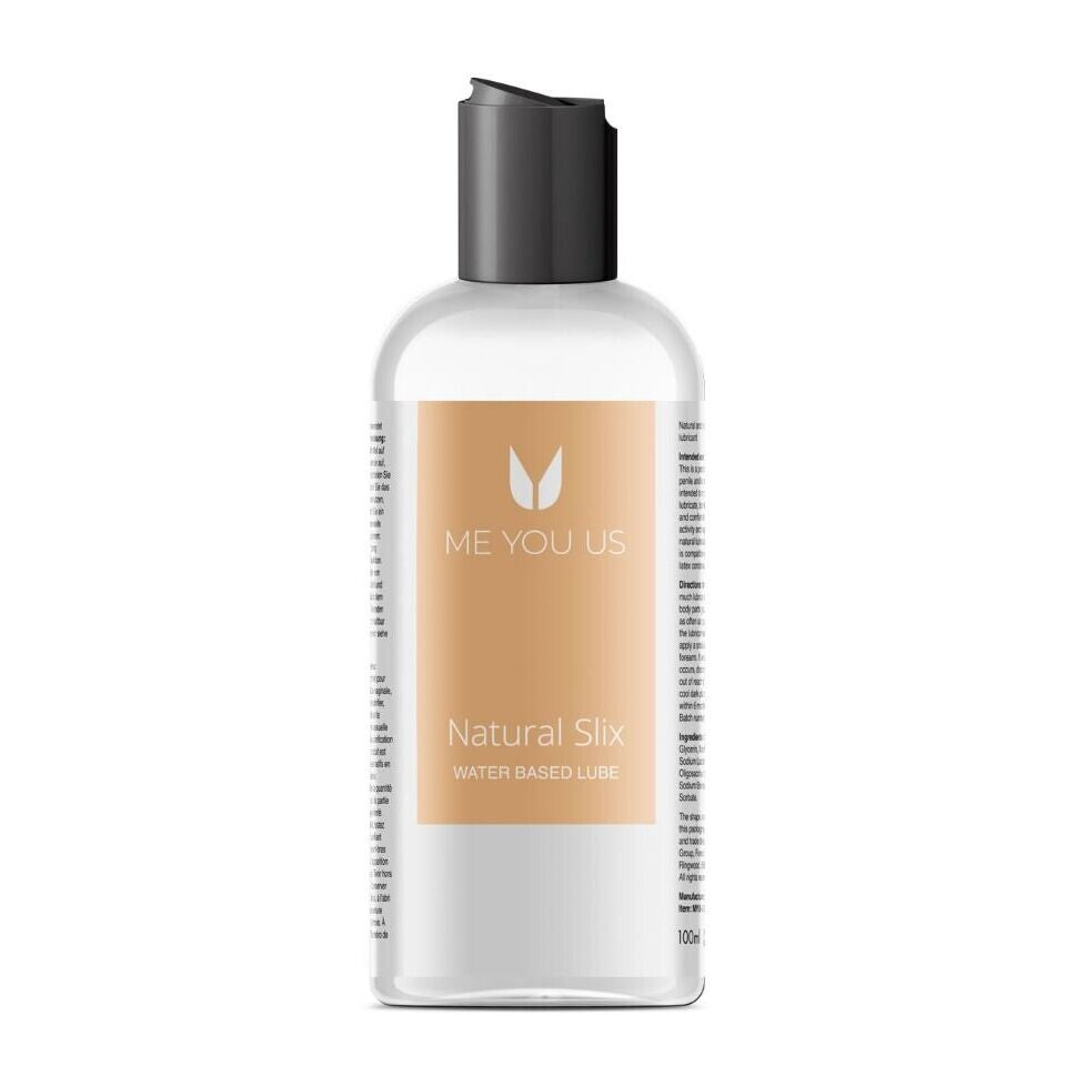 Me You Us Natural Slix Water Based Lubricant 100ml for Intimate Comfort Default Title Water Based Lube
