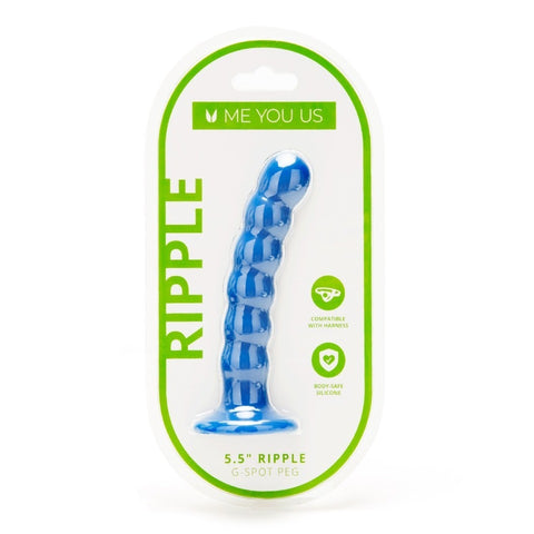 Me You Us 5.5 Inch Ripple G Spot Peg Dildo > Realistic Dildos and Vibes > Strap on Dildo