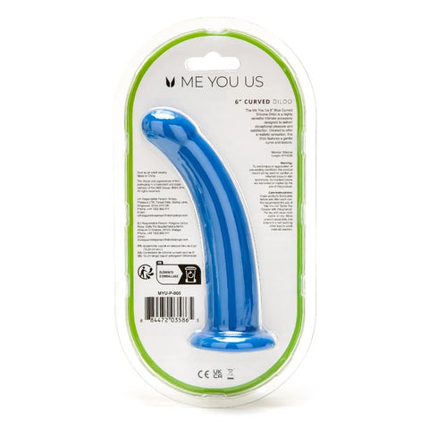 Me You Us 6 Inch Curved Silicone Dildo > Realistic Dildos and Vibes > Strap on Dildo