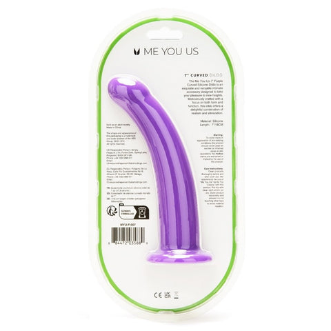 Me You Us 7 Inch Curved Silicone Dildo > Realistic Dildos and Vibes > Strap on Dildo