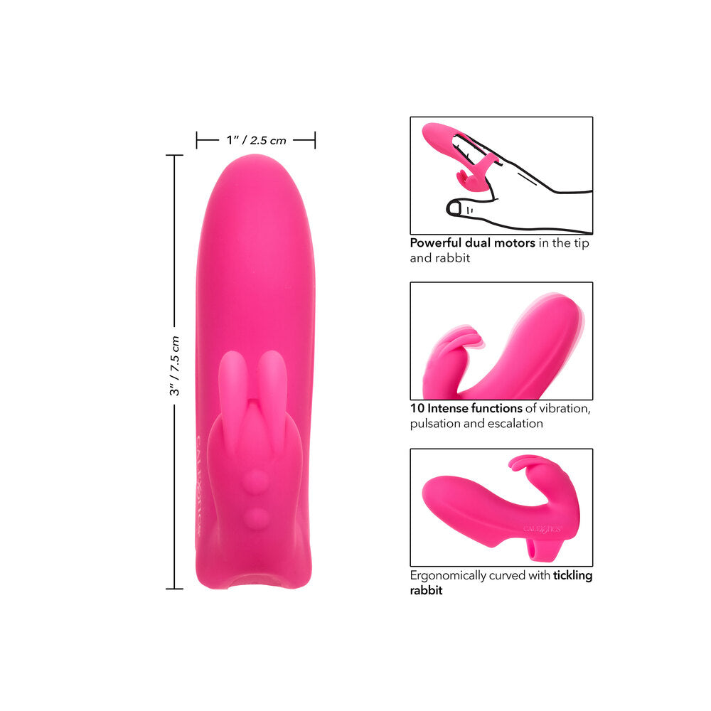 Marvelous Pleaser Rabbit Finger Vibrator Silicone Mini > Sex Toys For Ladies > Finger Vibrators