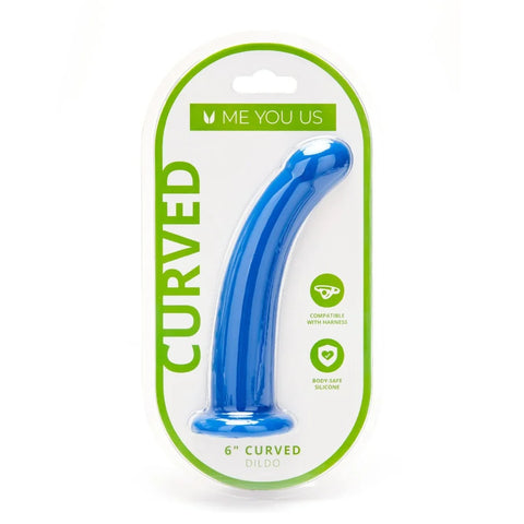 Me You Us 6 Inch Curved Silicone Dildo > Realistic Dildos and Vibes > Strap on Dildo