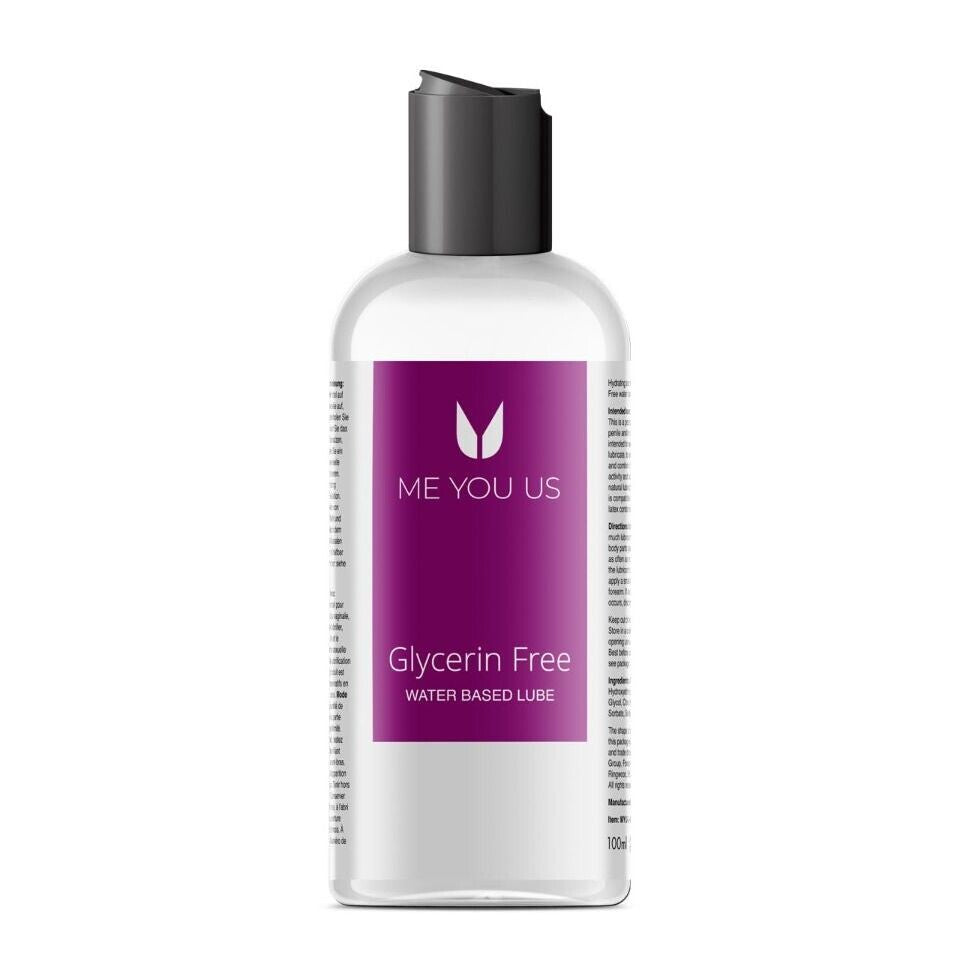 Me You Us Glycerin Free Water Based Lubricant 100ml Bottle Default Title Water Based Lube