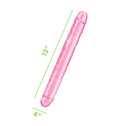 Me You Us Ultra Double Dildo 12 Inches Pink > Realistic Dildos and Vibes > Double Dildos