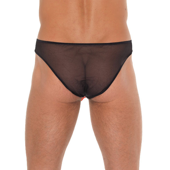 Mens Black Animal Pouch Mens Costumes