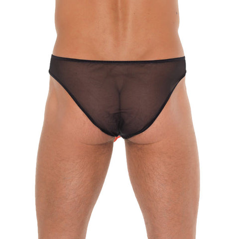 Mens Black Animal Pouch Mens Costumes