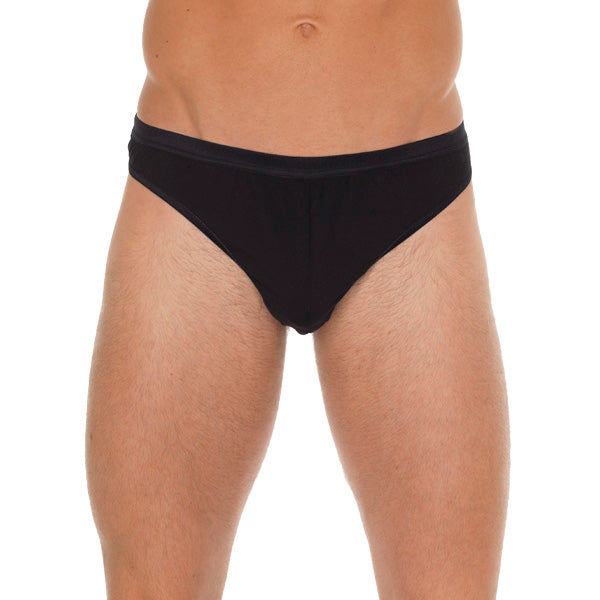 Mens Black Cotton GString Default Title Mens G-Strings