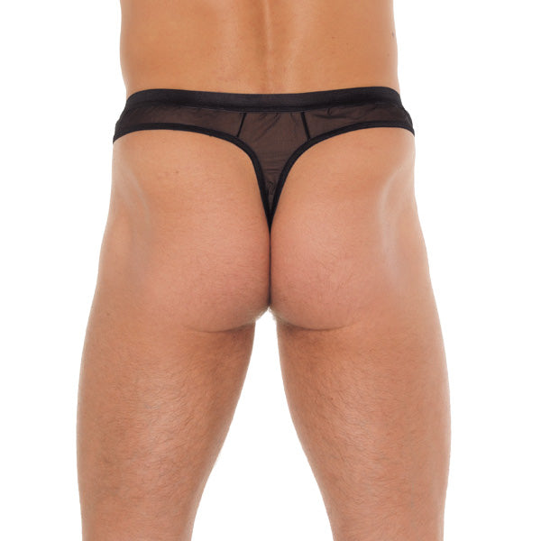 Mens Black Mesh GString Mens G-Strings