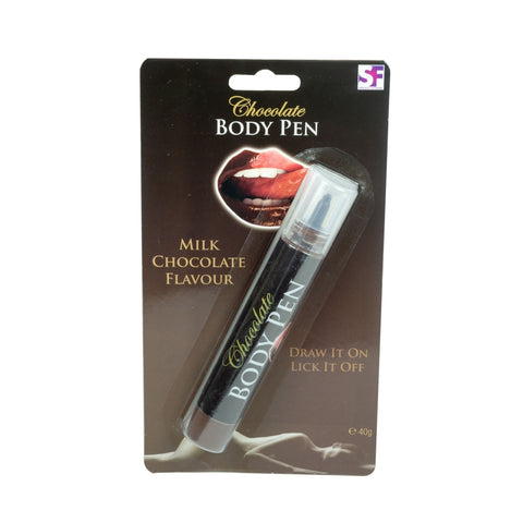 Milk Chocolate Flavored Edible Treat Pen for Adult Intimacy Edible