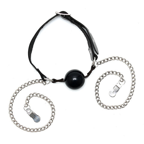 Mouth Gag And Nipple Chain > Bondage Gear > Gags and Bits