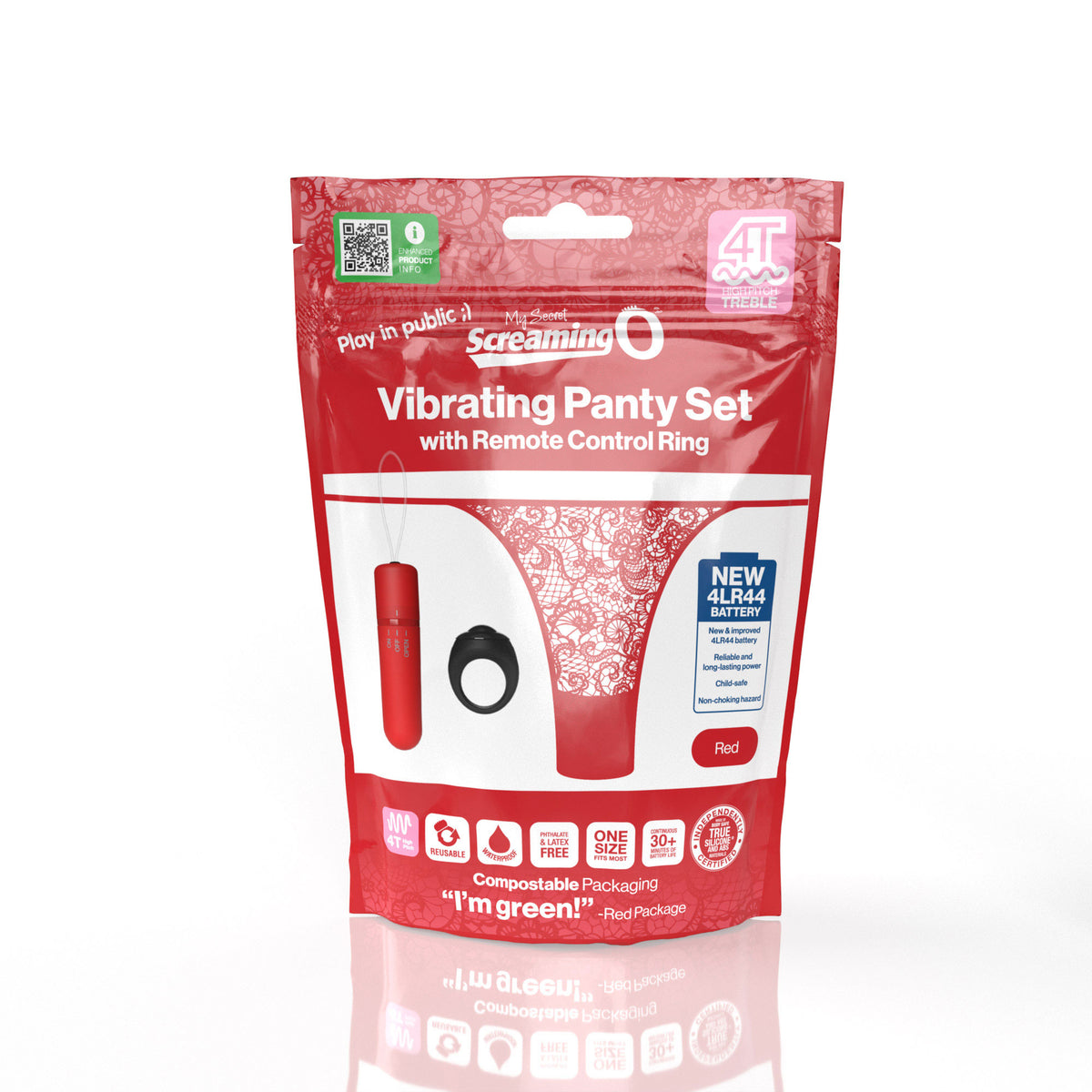 My Secret Screaming O 4T Panty Vibrator Set with Remote-Controlled High Pitch Treble Vibrating Bullet > Sex Toys For Ladies > Panty Vibes