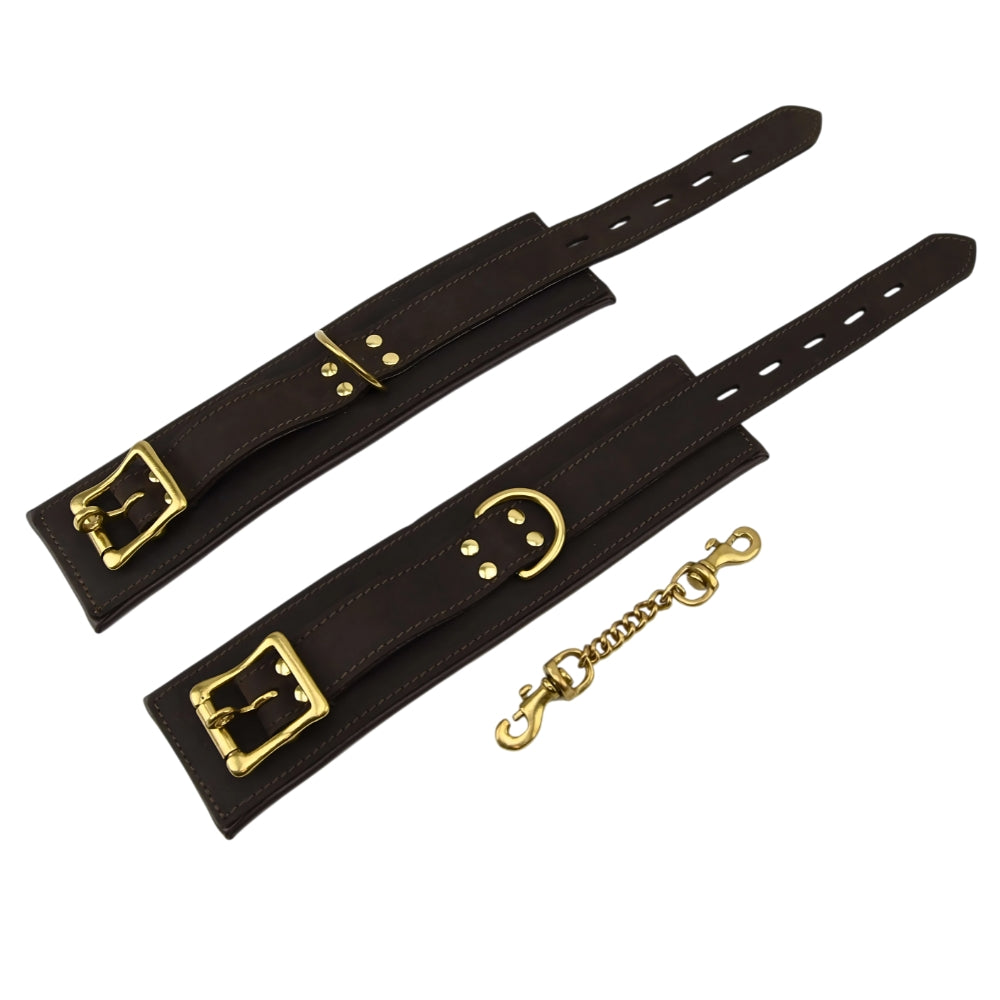 BOUND Nubuck Leather Wrist Restraints – Adjustable Soft Leather Bondage Restraints > Bondage Gear > Restraints