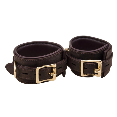 BOUND Nubuck Leather Wrist Restraints – Adjustable Soft Leather Bondage Restraints > Bondage Gear > Restraints