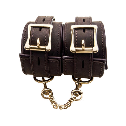 BOUND Nubuck Leather Wrist Restraints – Adjustable Soft Leather Bondage Restraints Default Title > Bondage Gear > Restraints