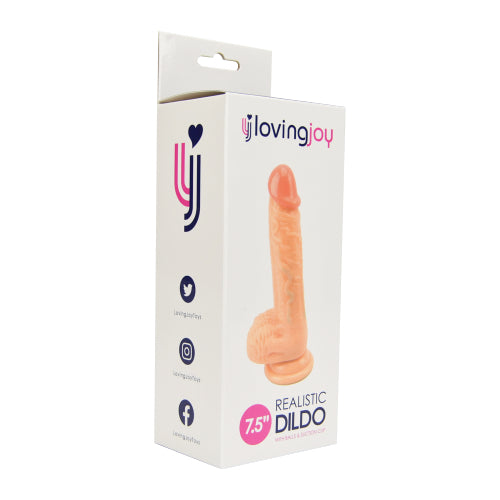 Loving Joy Realistic Textured Dildo With Suction Cup 7.5 Inches > Dildos > Realistic Dildos