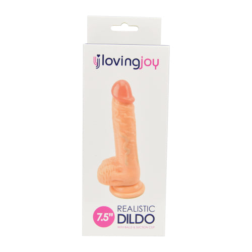 Loving Joy Realistic Textured Dildo With Suction Cup 7.5 Inches > Dildos > Realistic Dildos