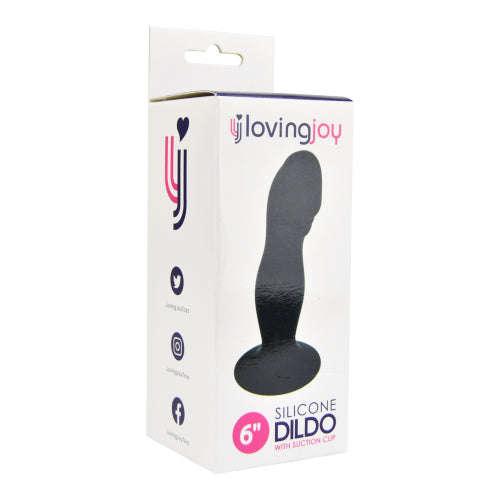 Loving Joy Silicone Dildo 6 Inch – Harness Compatible Dong with Suction Cup > Realistic Dildos and Vibes > Neutral Dildos