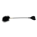 Bound to Please Silicone Heart Shaped Crop with Feather Tickler – Silicone Crop with Feather Tickler > Bondage Gear > Ticklers