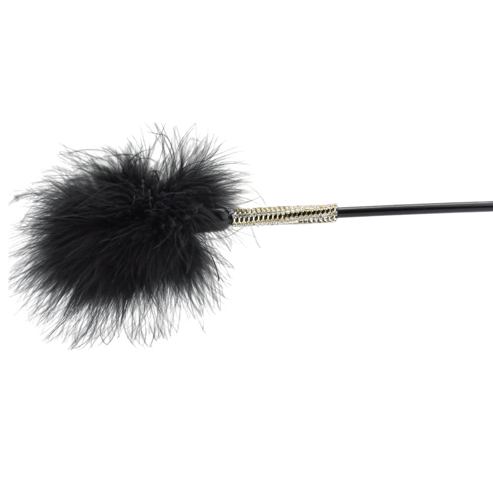 Bound to Please Silicone Heart Shaped Crop with Feather Tickler – Silicone Crop with Feather Tickler > Bondage Gear > Ticklers