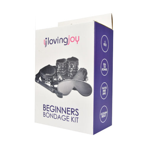 Loving Joy Beginner's Bondage Kit (Black) – 8-Piece Bondage Set > Bondage Gear > Bondage Kits