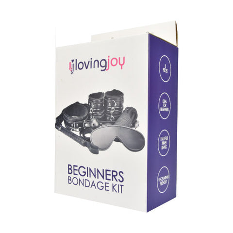 Loving Joy Beginner's Bondage Kit (Black) – 8-Piece Bondage Set > Bondage Gear > Bondage Kits