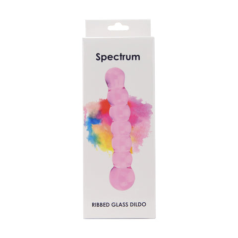 Spectrum Ribbed Glass Dildo 6.9 Inches Long and 1.7 Inches Diameter – Hypoallergenic Glass Dildo DONGS Glass