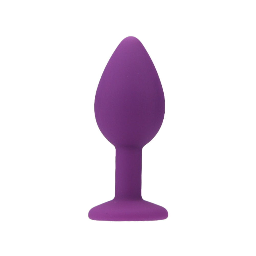 Loving Joy 2.9 Inch Jewelled Silicone Butt Plug Small > Anal Range > Jewel Butt Plugs