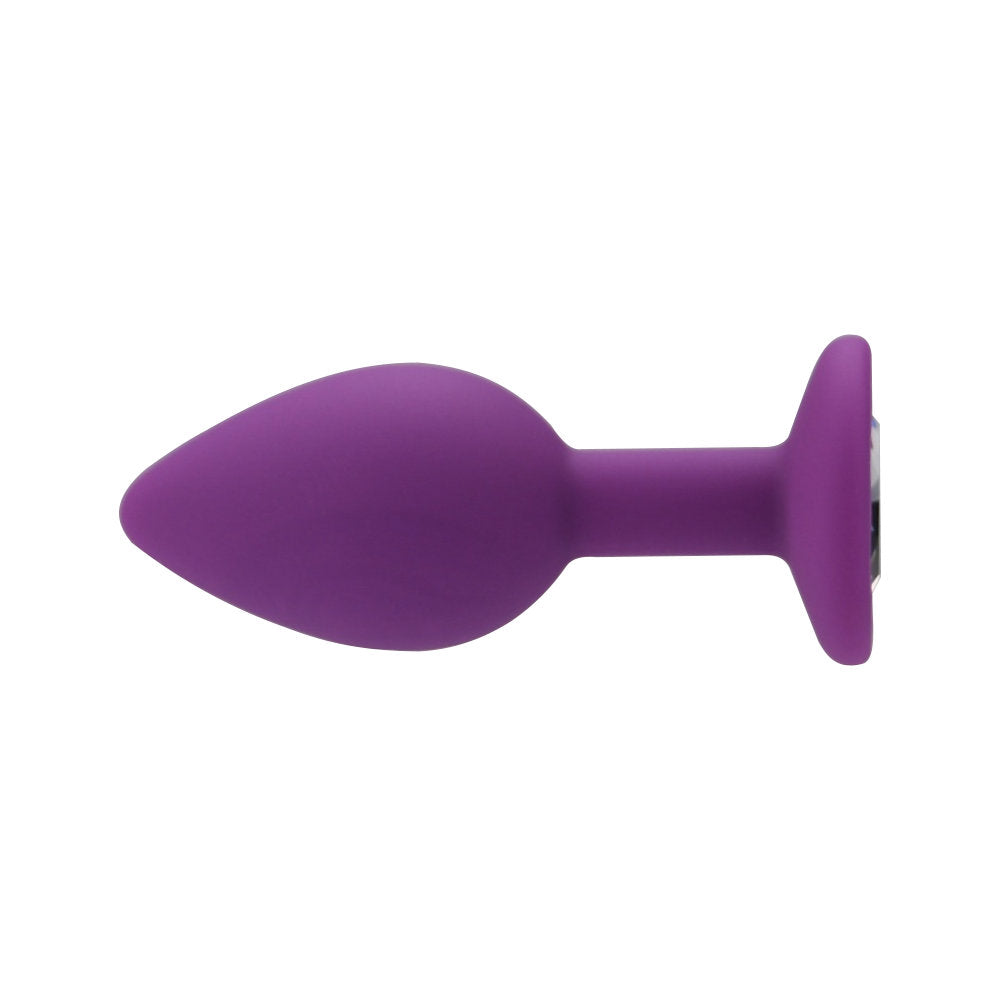 Loving Joy 2.9 Inch Jewelled Silicone Butt Plug Small > Anal Range > Jewel Butt Plugs