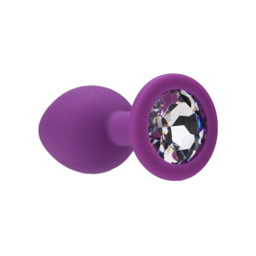 Loving Joy 2.9 Inch Jewelled Silicone Butt Plug Small Default Title > Anal Range > Jewel Butt Plugs