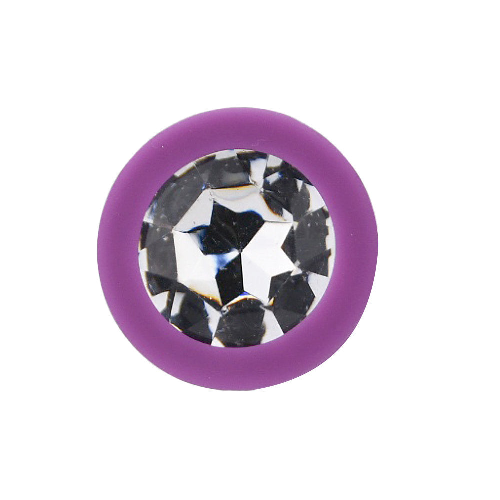 Loving Joy 2.9 Inch Jewelled Silicone Butt Plug Small > Anal Range > Jewel Butt Plugs