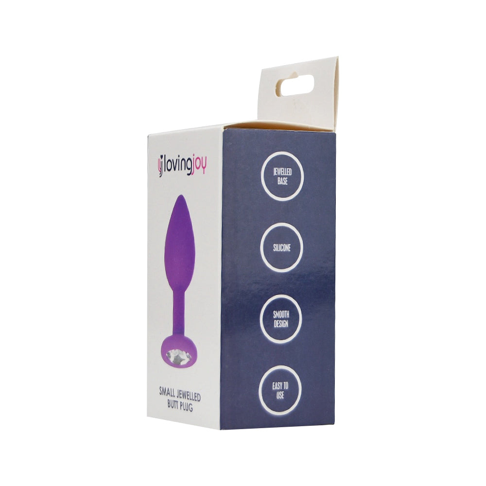 Loving Joy 2.9 Inch Jewelled Silicone Butt Plug Small > Anal Range > Jewel Butt Plugs