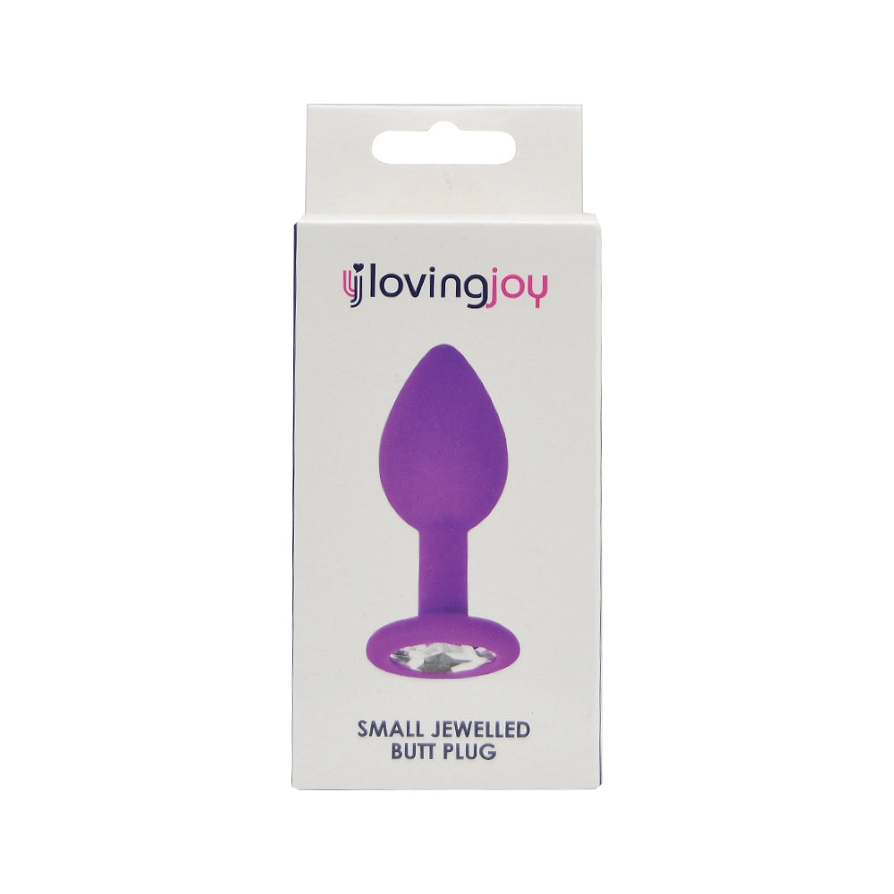 Loving Joy 2.9 Inch Jewelled Silicone Butt Plug Small > Anal Range > Jewel Butt Plugs