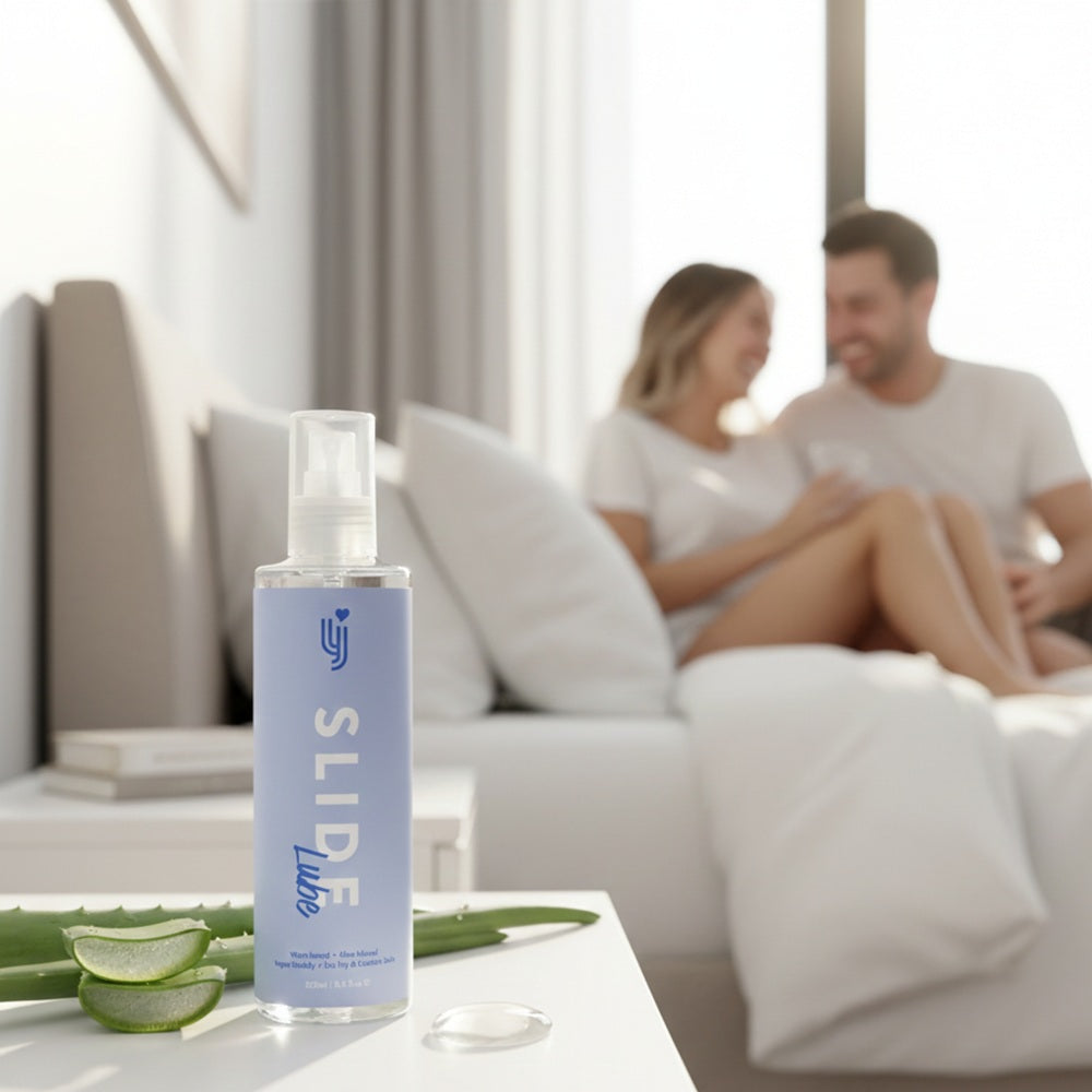 Loving Joy Slide (250ml) Aloe Infused Water-Based Lubricant – Vegan Friendly Intimate Lubricant Water Based Lube