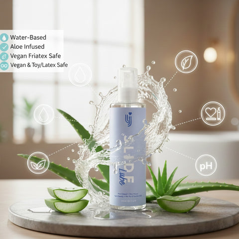 Loving Joy Slide (250ml) Aloe Infused Water-Based Lubricant – Vegan Friendly Intimate Lubricant Water Based Lube