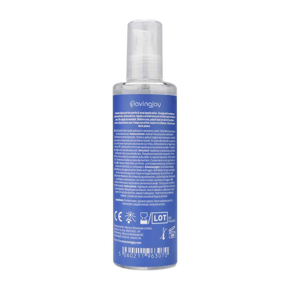 Loving Joy Aloe Infused (250ml) Water-Based Anal Lubricant – Hypoallergenic Vegan Friendly > Lube > Anal
