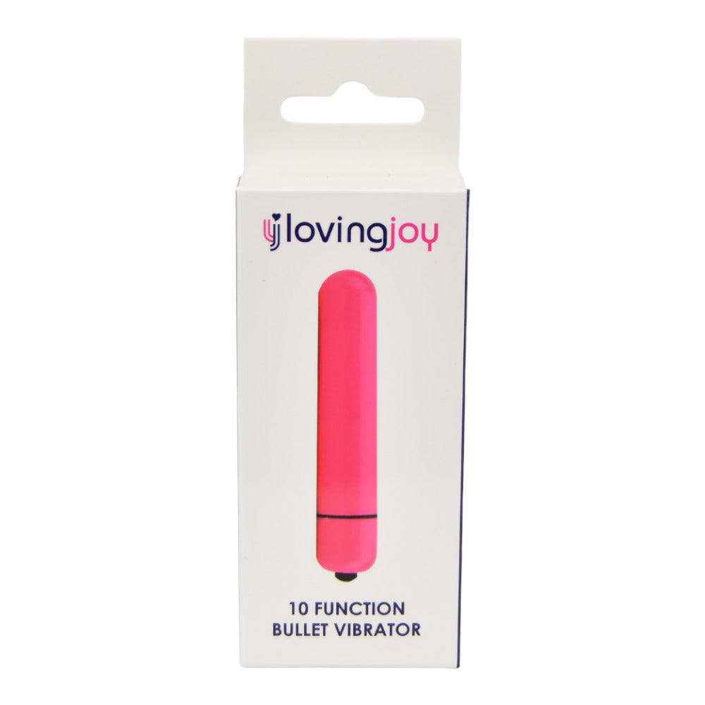 Loving Joy 10 Function (Pink) Slim Bullet Vibrator BULLETS